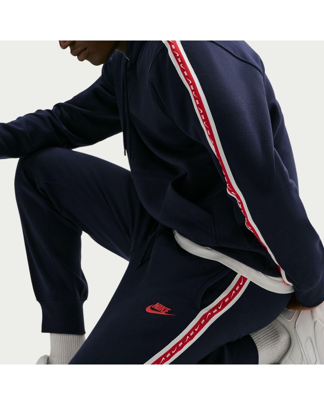 Nike Blue Tape Fleece Joggers for men
