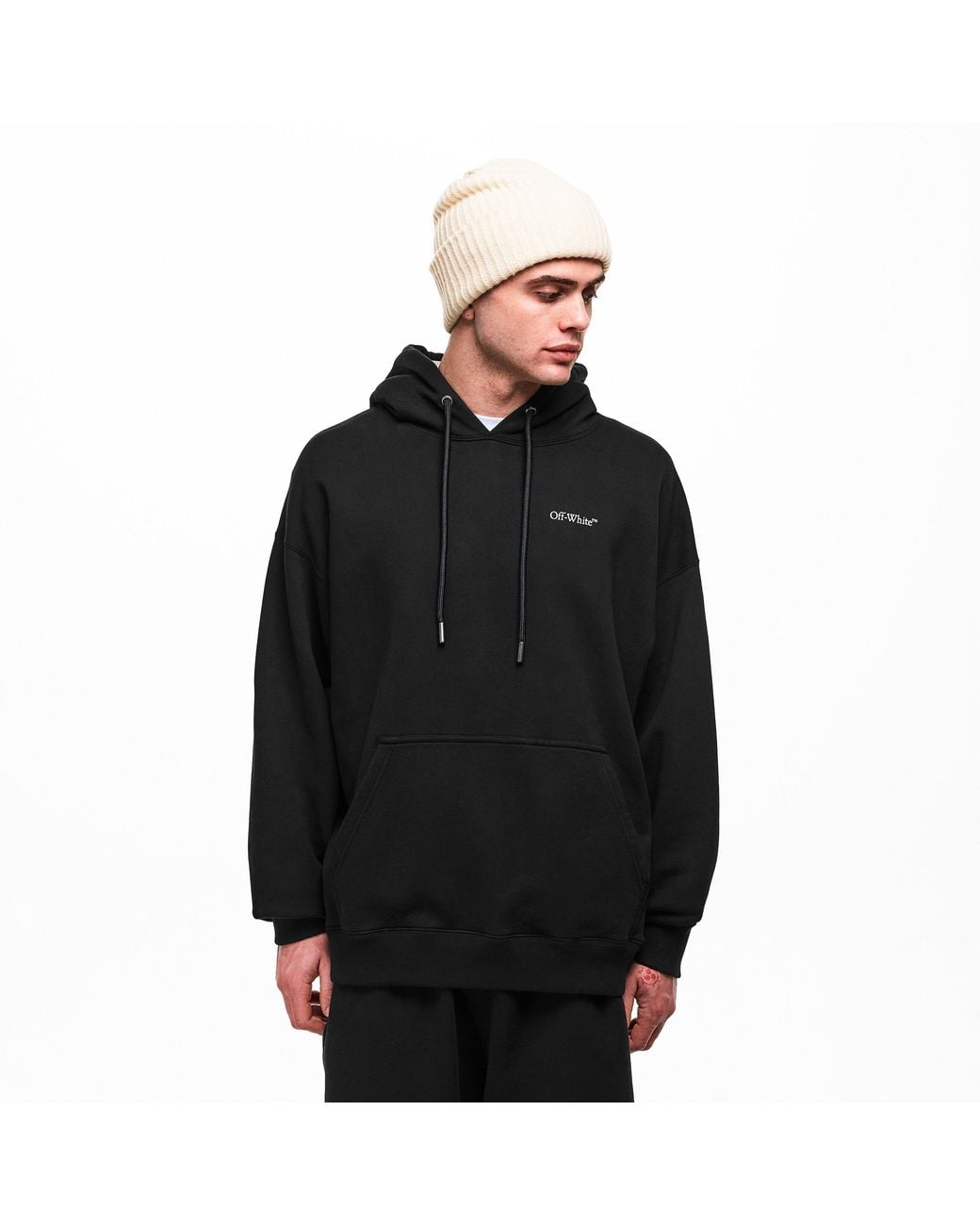 Off-White c/o Virgil Abloh Black Overhead Hoodie for men