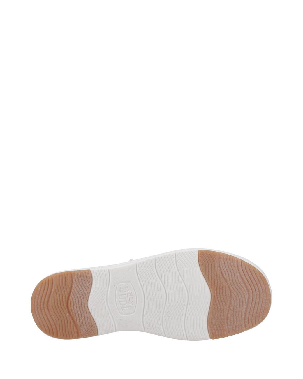 HeyDude White Wendy Nova Shimmer Low-Top Trainers