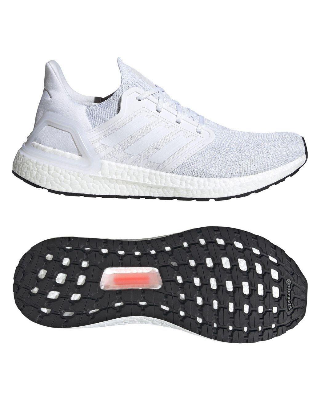Adidas White Ultraboost Running Shoes for men