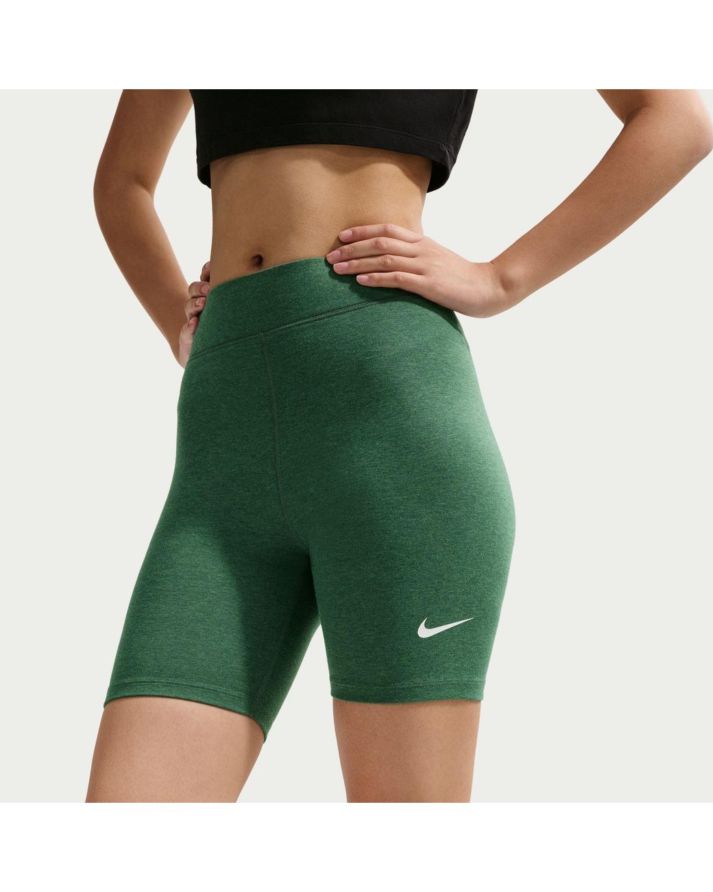 Nike Green Classic 8 Inch Biker Cycling Shorts