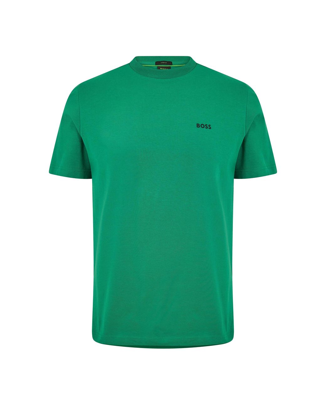 Boss Green T-Shirt With Logo Design Stretch Cotton for men