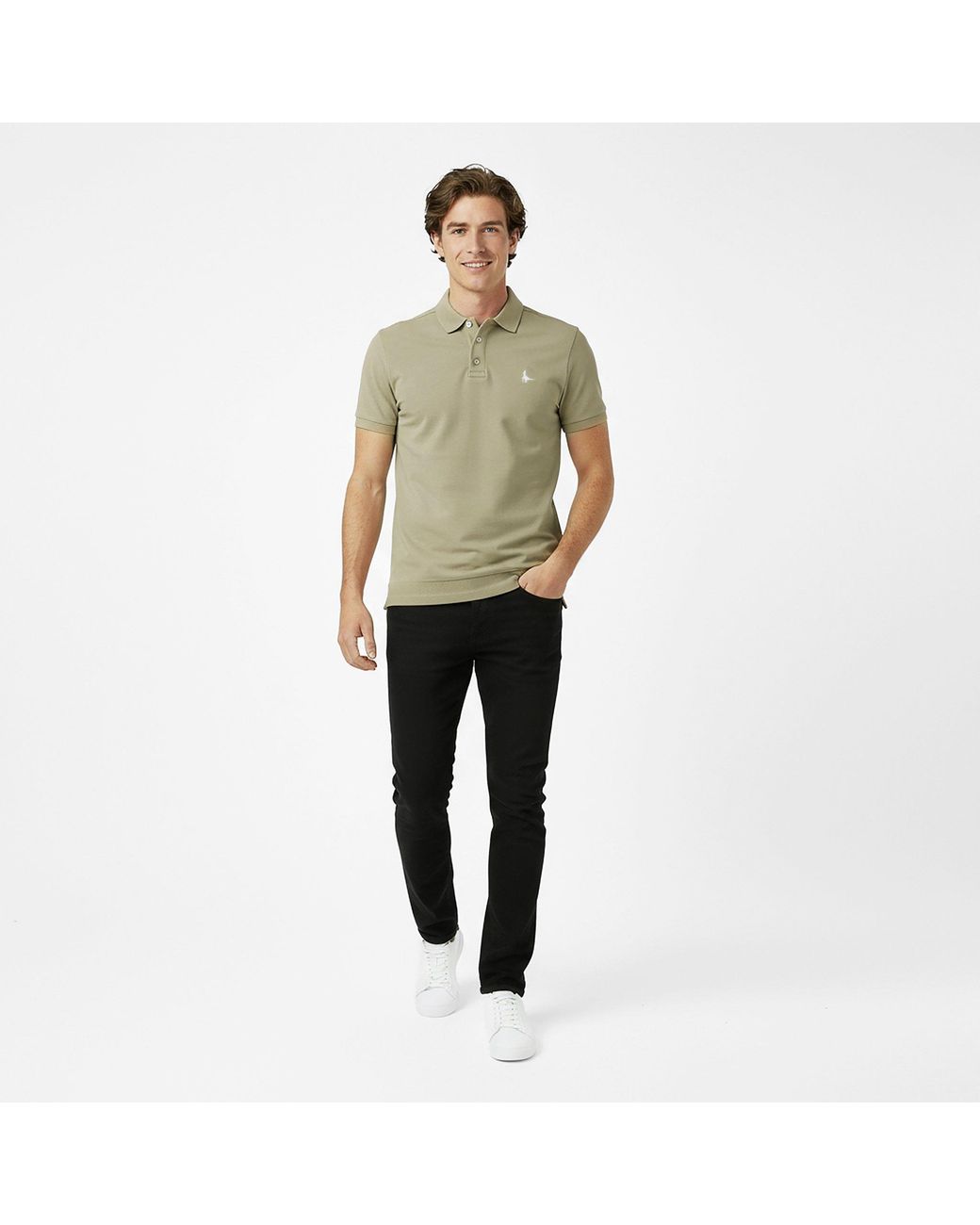 Jack Wills Green Aldgrove Classic Polo for men