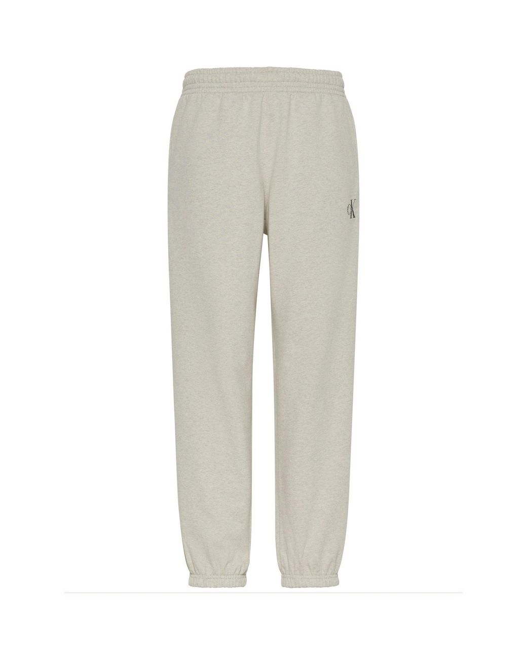 Calvin Klein Gray Ckj Mono Closed Hem Fleece Joggers