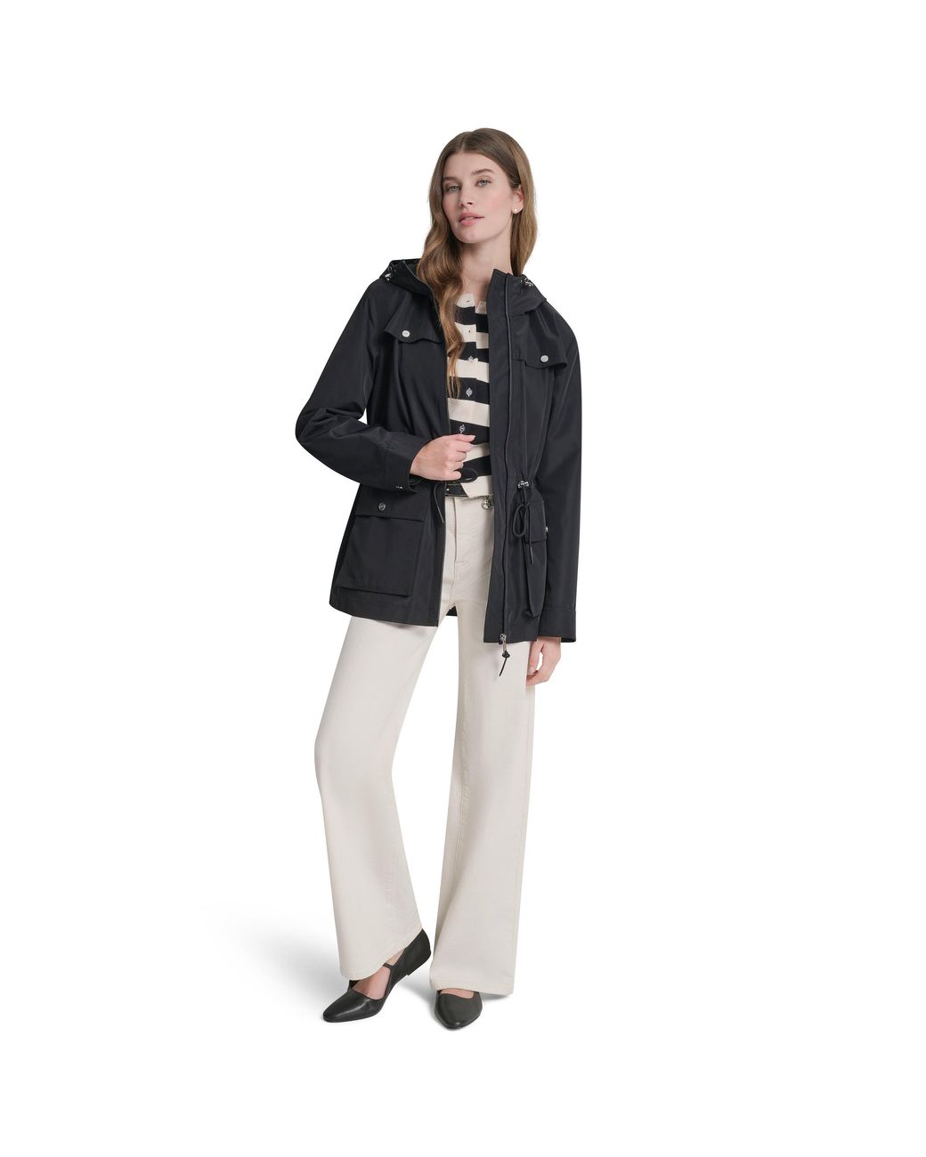 DKNY Black Windbreaker