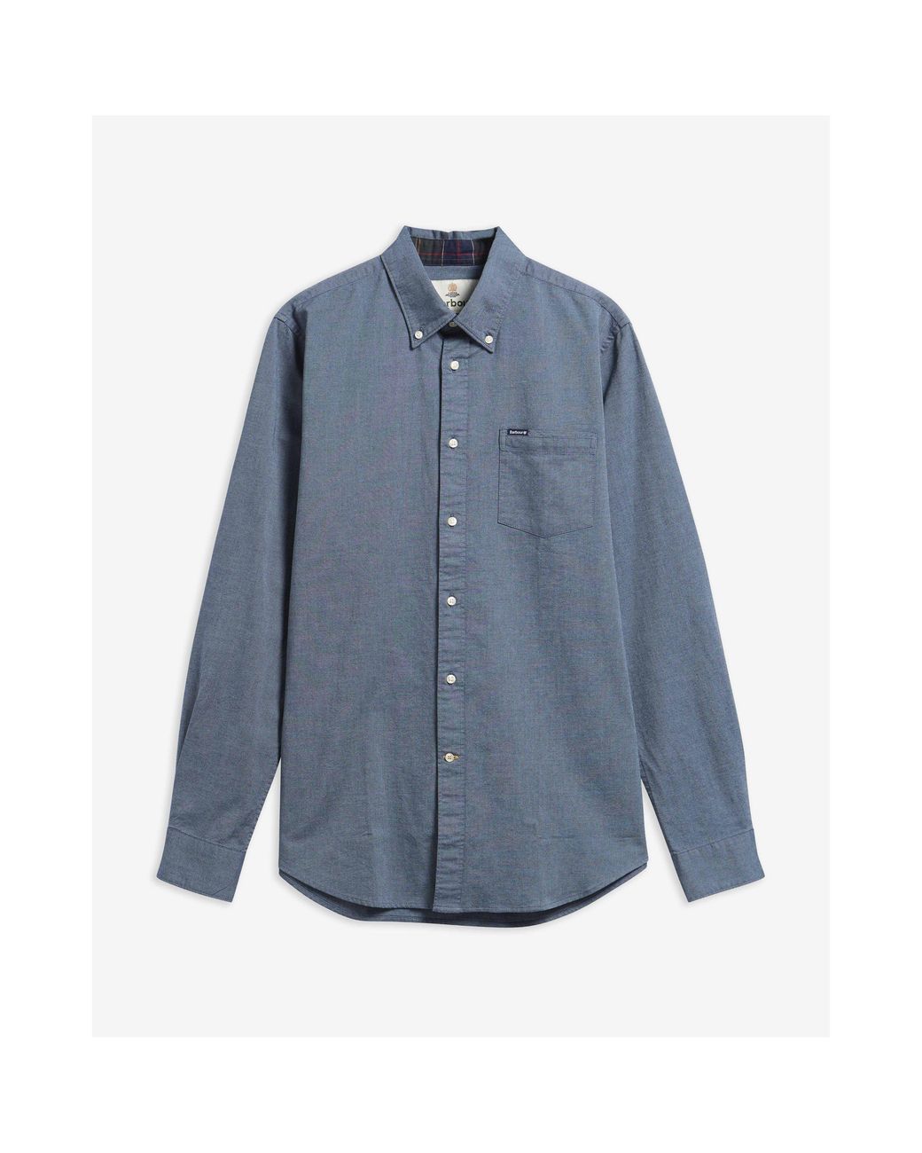 Barbour Blue Marsden Cotton Long-Sleeve Tailored-Fit Oxford Shirt for men