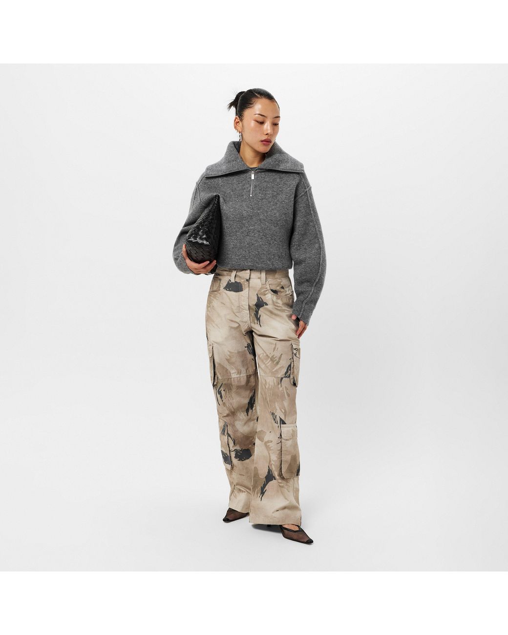 Represent Gray Polar Crew Neck Jumper