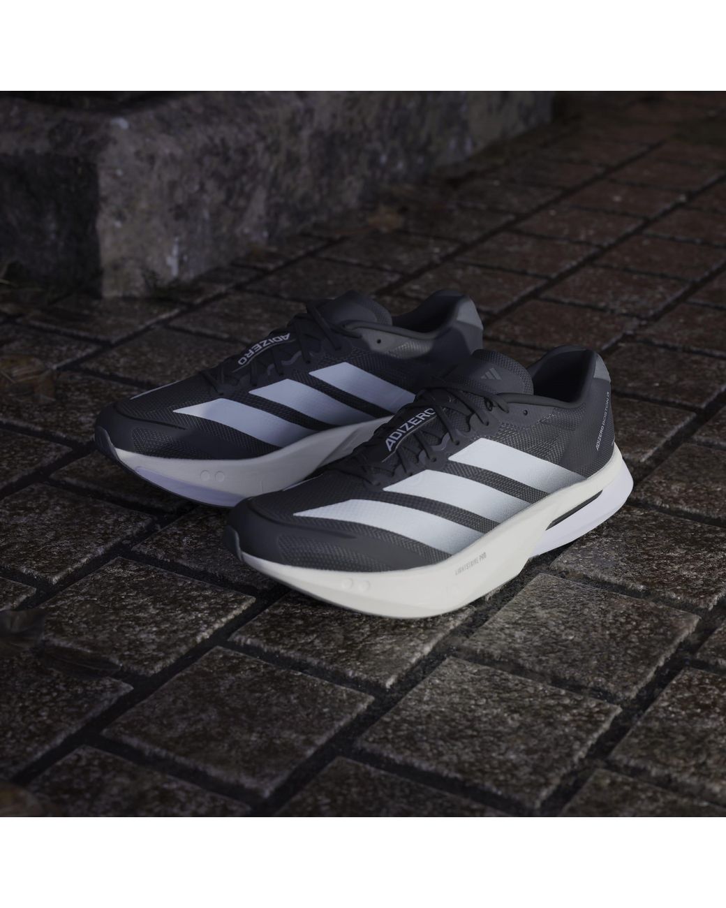 Adidas Blue Adizero Boston 13 Road Running Shoes for men