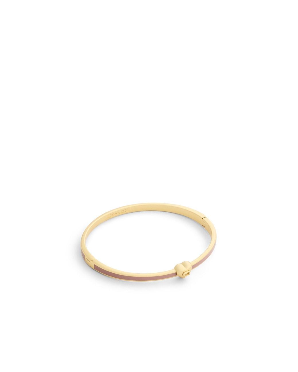 COACH Metallic Heart Enamel Thin Hinged Bangle
