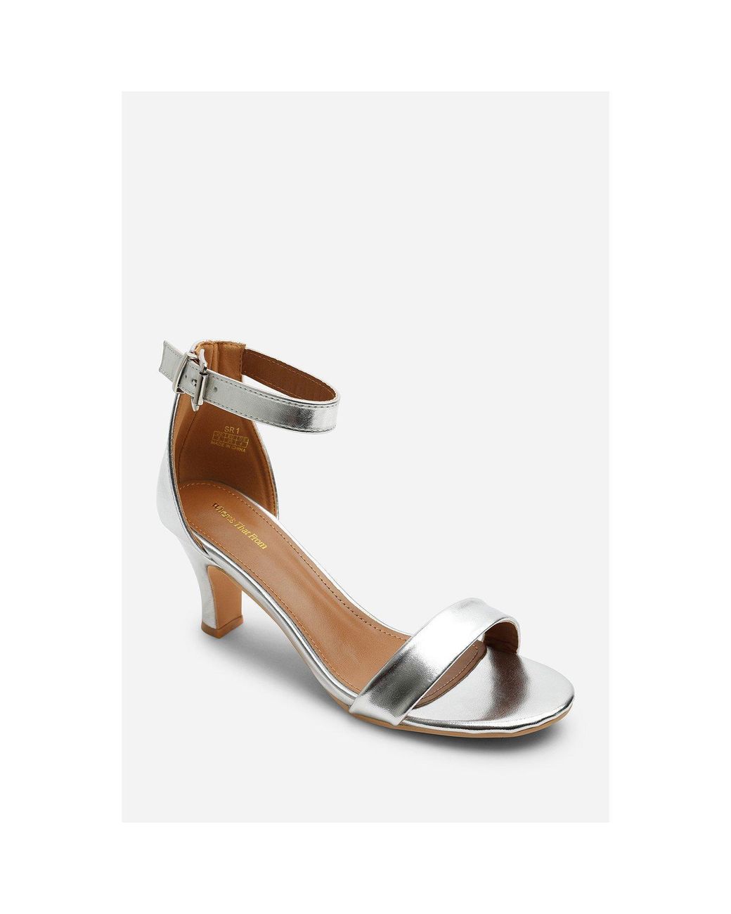 Where's That From Brown Open-Toe Heeled Sandals