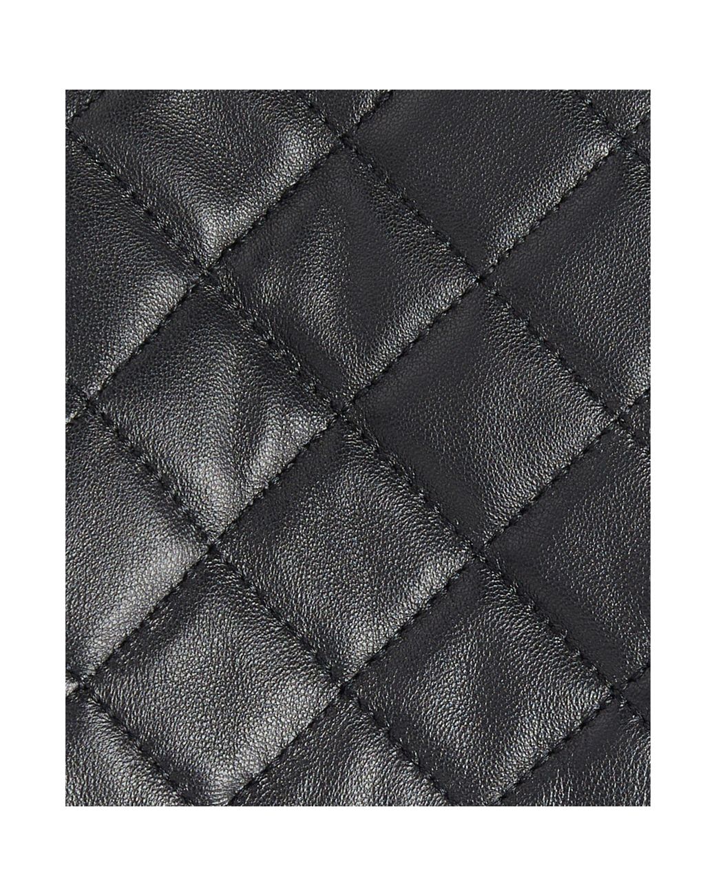 Barbour Gray Quilted Leather Gloves for men