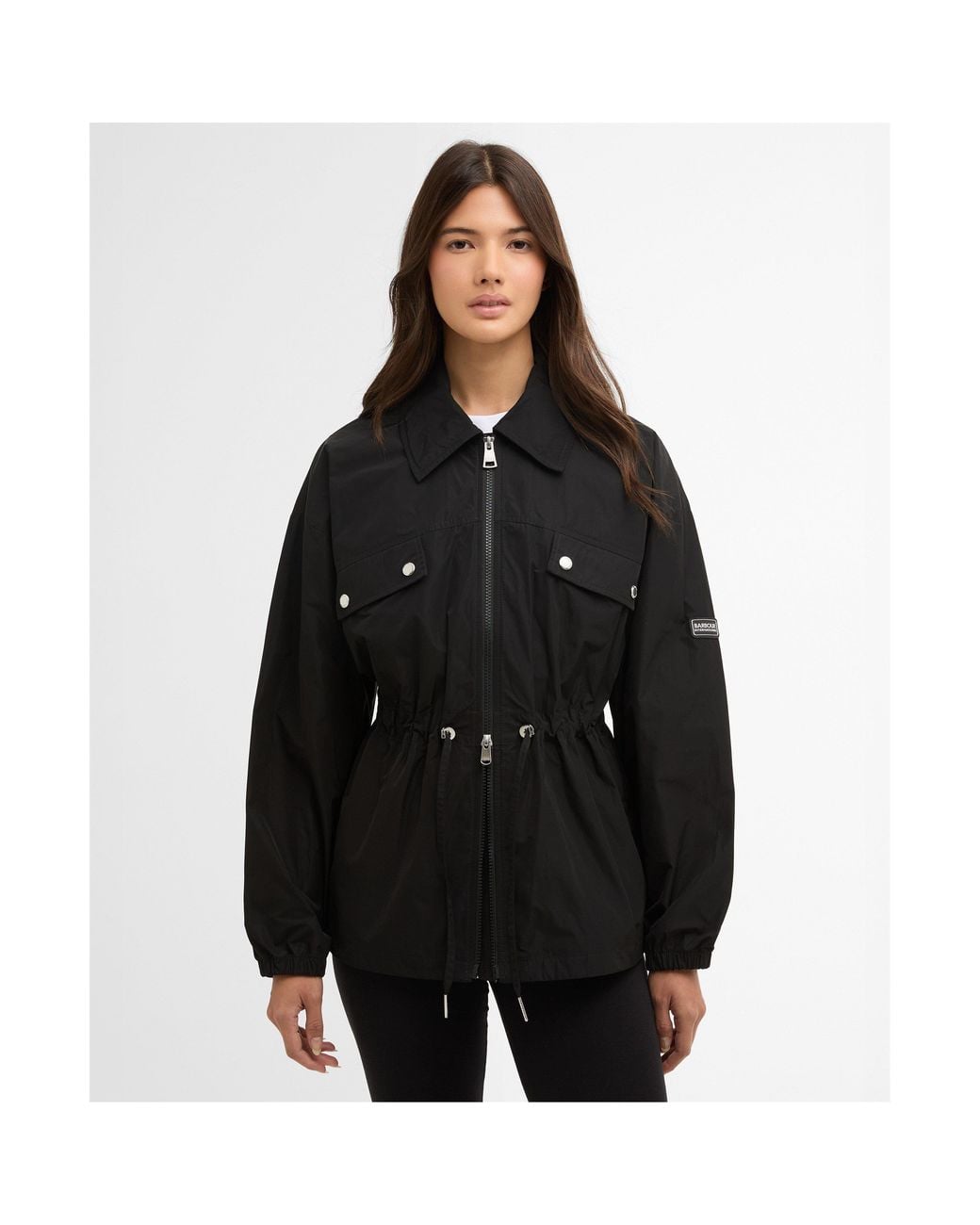 Barbour Black Rain Anorak Jacket