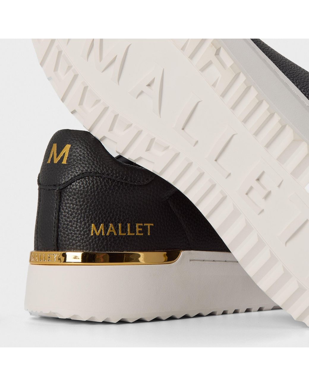 Mallet Black Grftr Elast Trainers for men