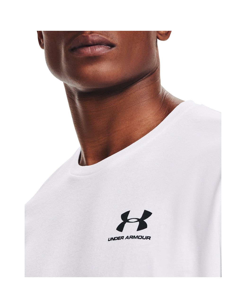 Under Armour White Sportstyle Left Chest Short-sleeve Shirt for men