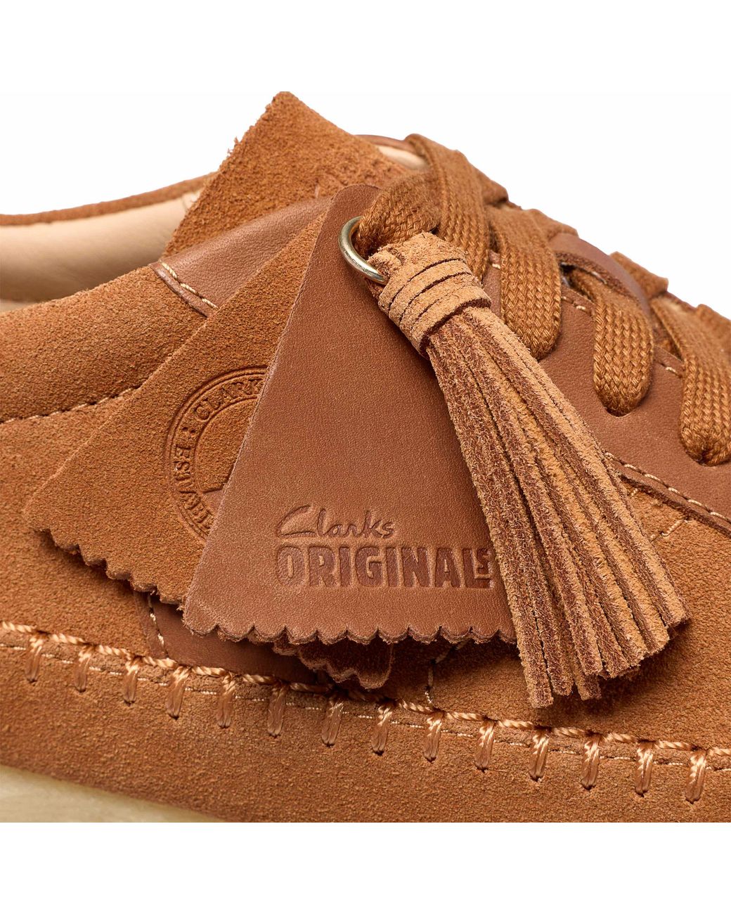 Clarks Brown Tor Low Suede Low-Top Trainers