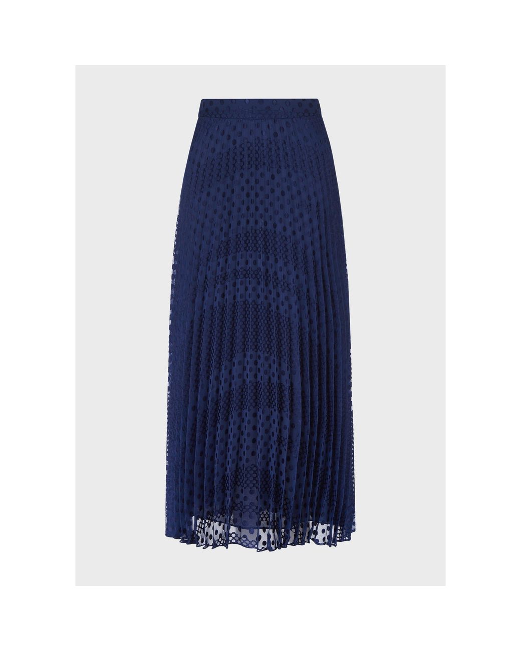 Emporio Armani Blue Emporio Armani Plet Maxi A-Line Skirt