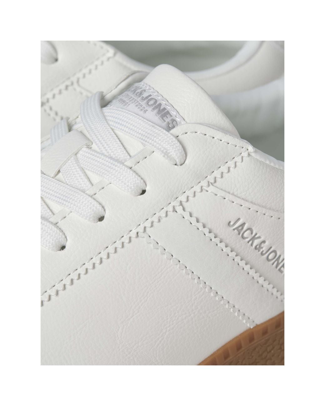 Jack & Jones White Mateo Low-Top Trainers for men