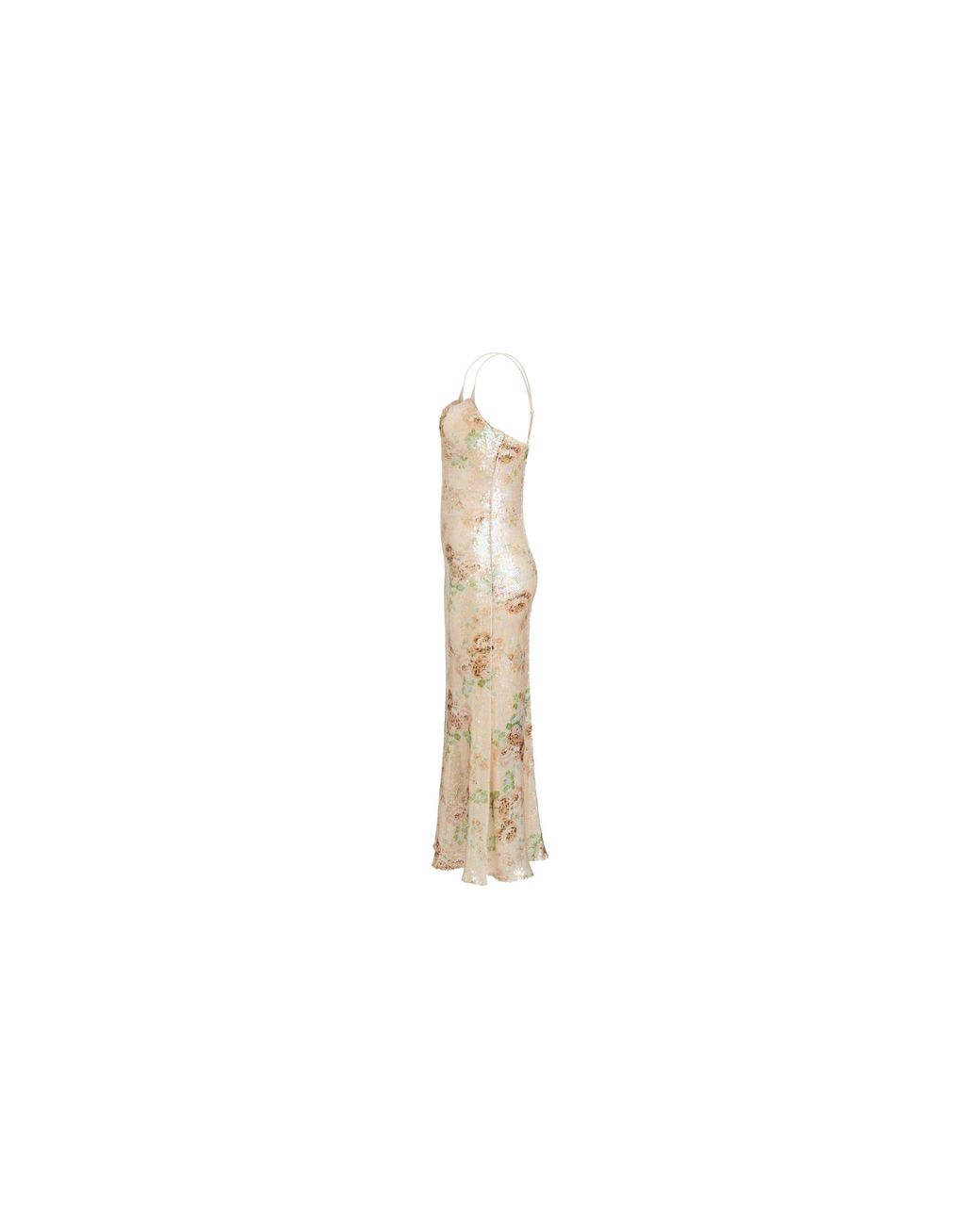 Bardot White Adoni Sequin Mesh Midi Dress