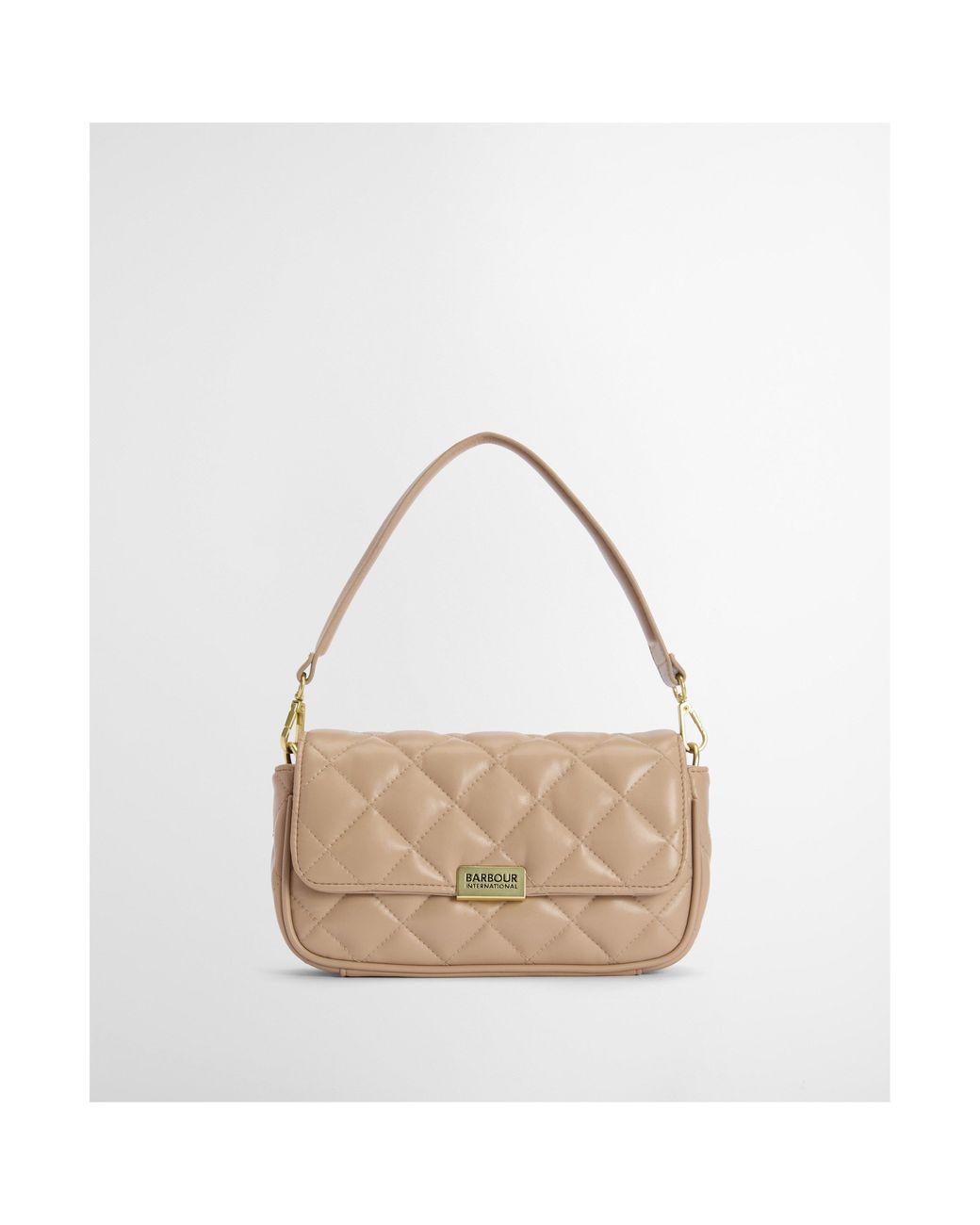 Barbour White Soft Quilt Mini Soho Crossbody Bag