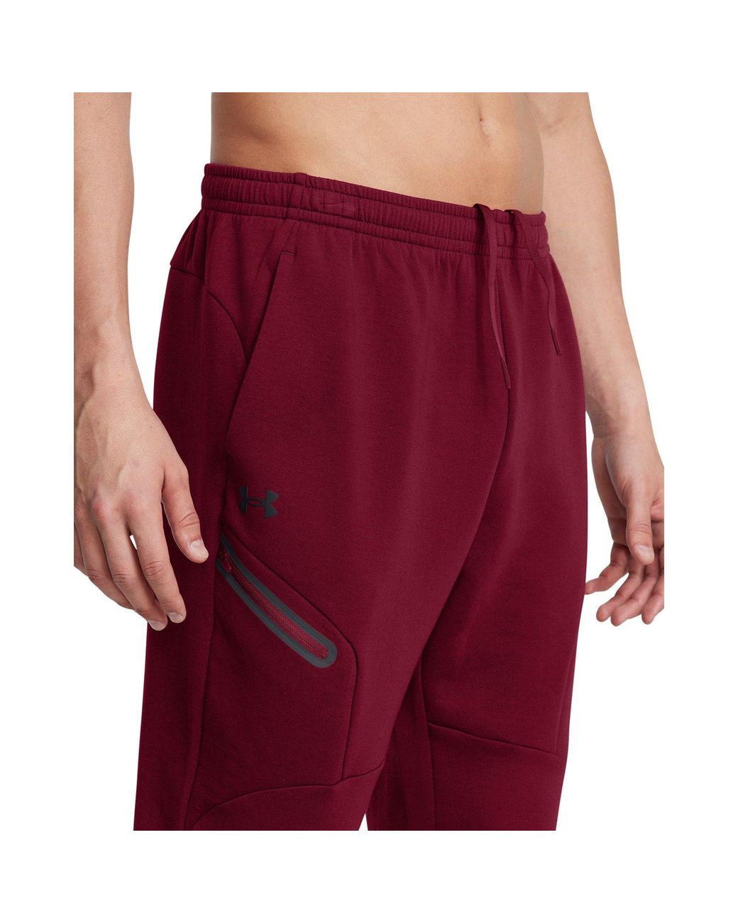 Under Armour Red Unstoppable Closed Hem Fleece Joggers for men