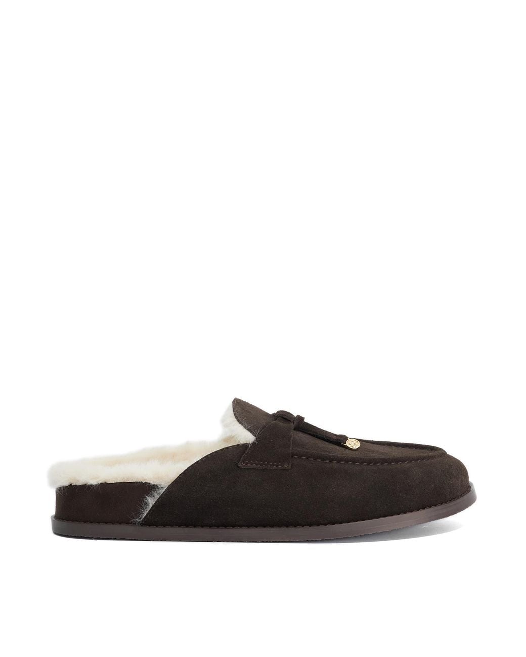 Dune Black Gravitas Suede Flat Mules