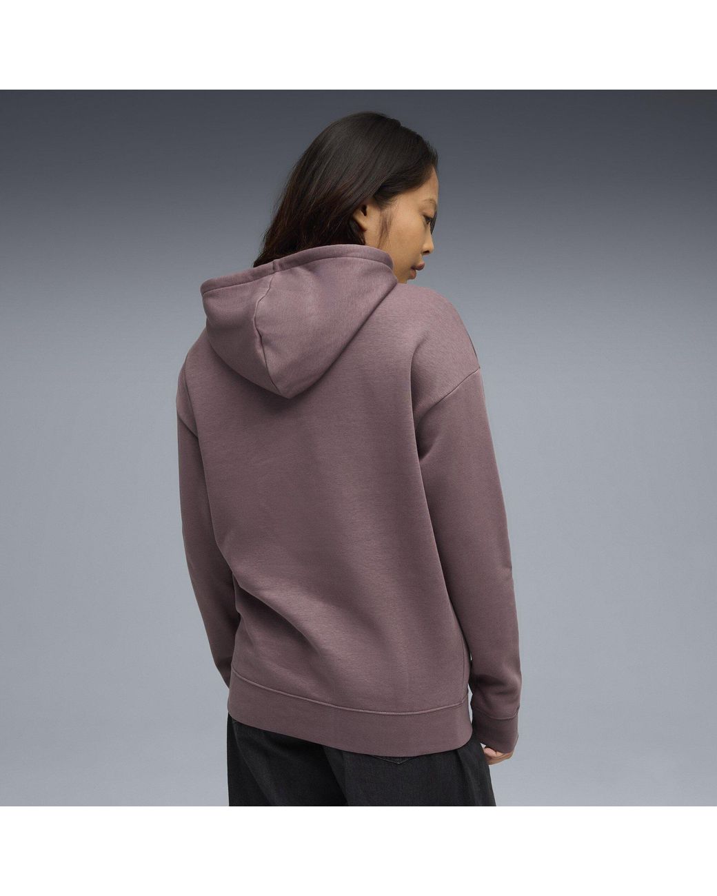 PUMA Purple Class Relaxed Overhead Tech Fleece Hoodie