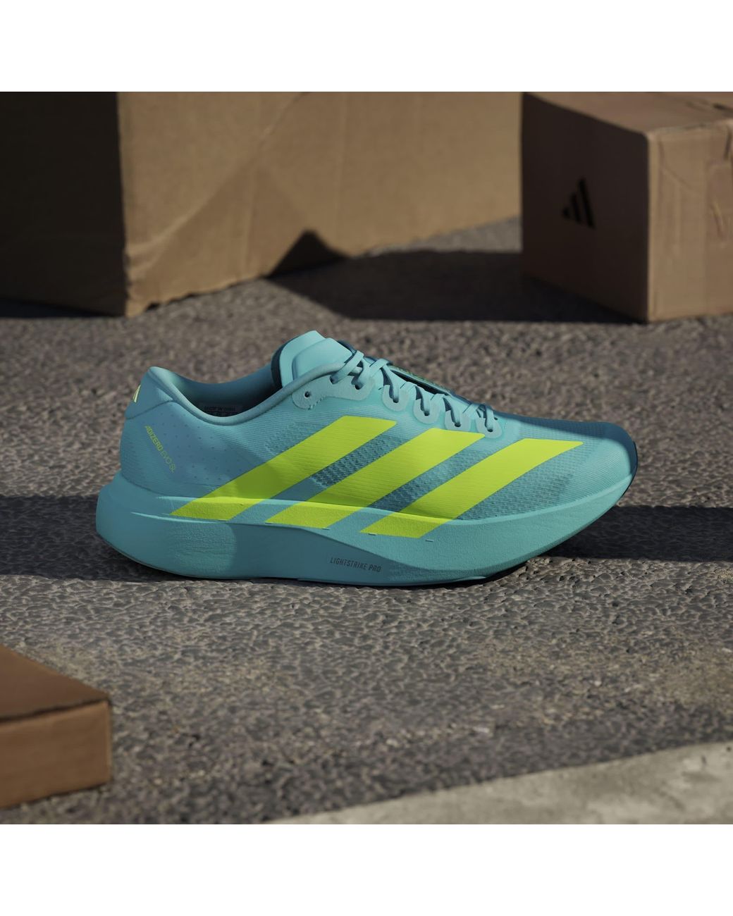 Adidas Blue Adizero Evo Sl Shoes for men