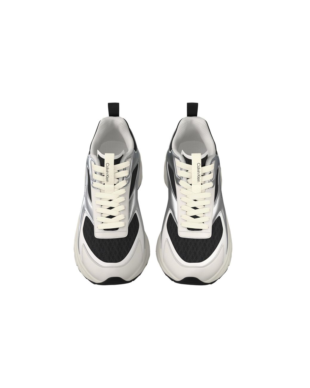 Calvin Klein White Hike Breathable Mesh Runners