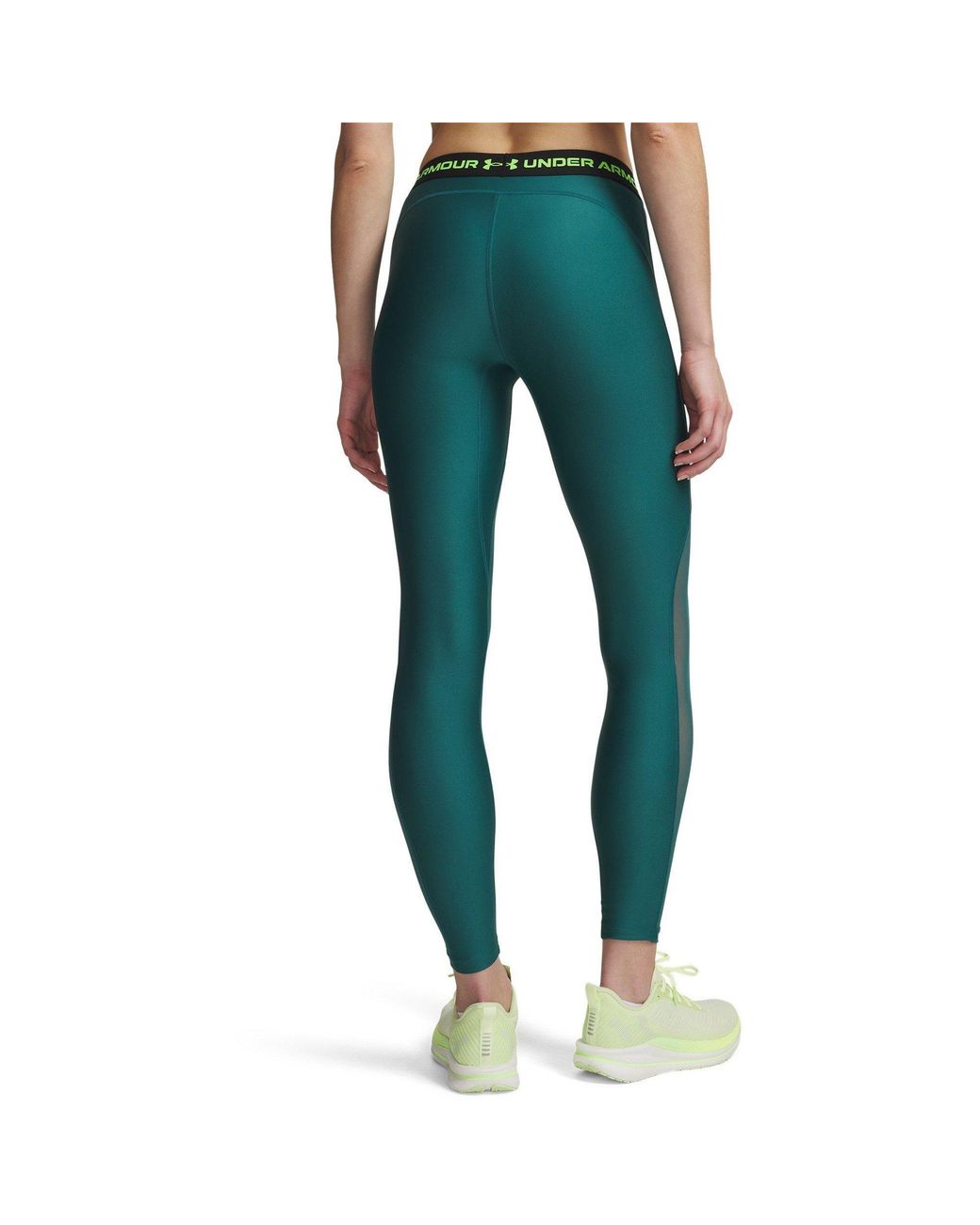 Under Armour Green Heatgear Mesh Performance Gym Legging