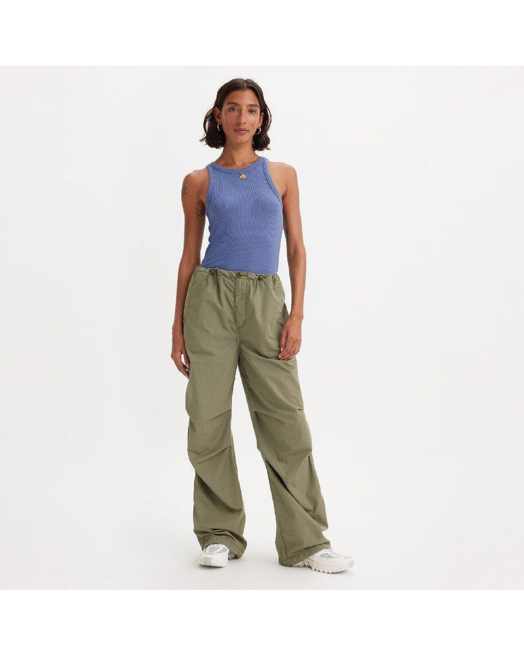 Levi's Green Parachute Pants