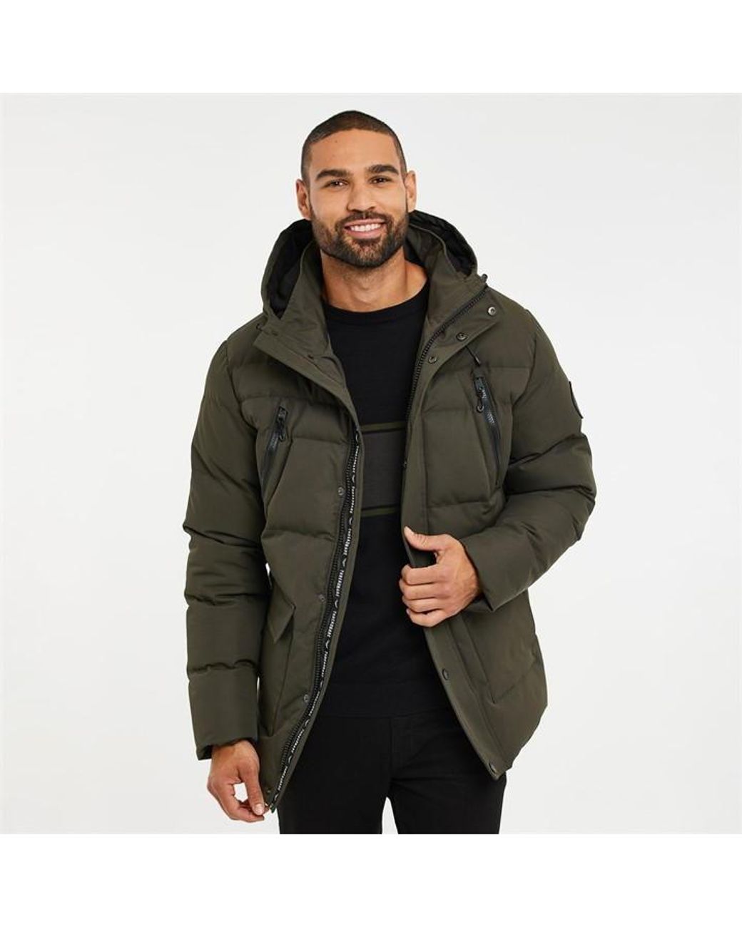 Threadbare hooded padded jacket sale
