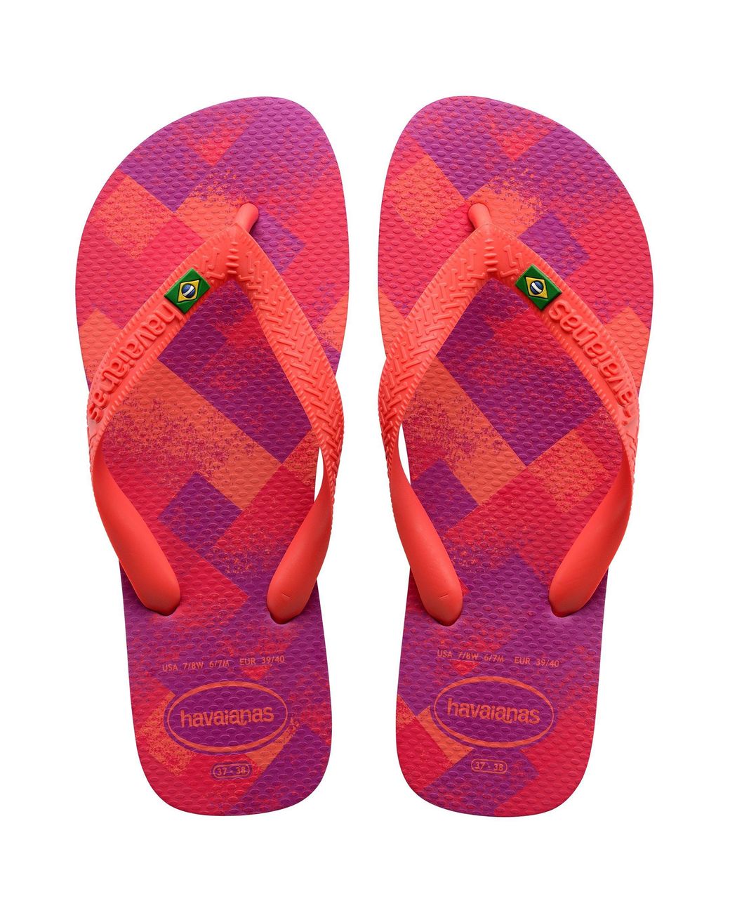 Havaianas Red Brasil Fresh Flip Flops