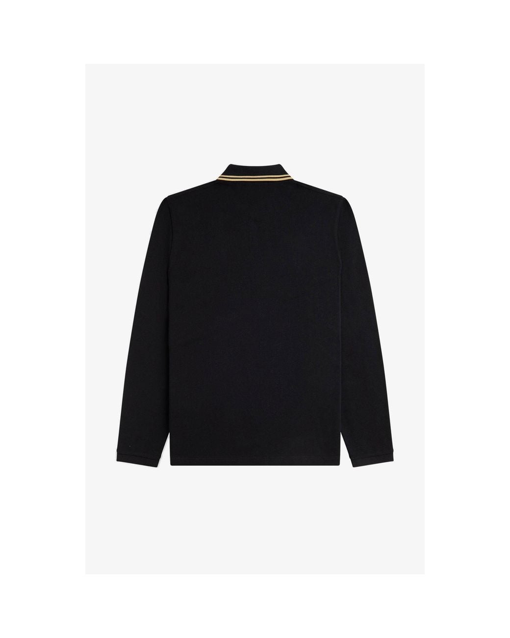 Fred Perry Black Mie Tip Short Sleeve Polo Shirt for men