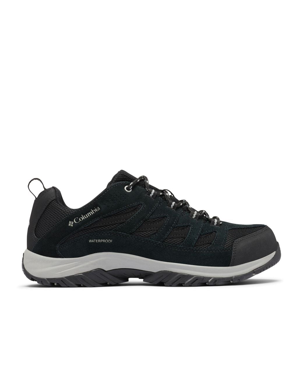 Columbia Black Crestwood Leather Waterproof Walking Shoes for men