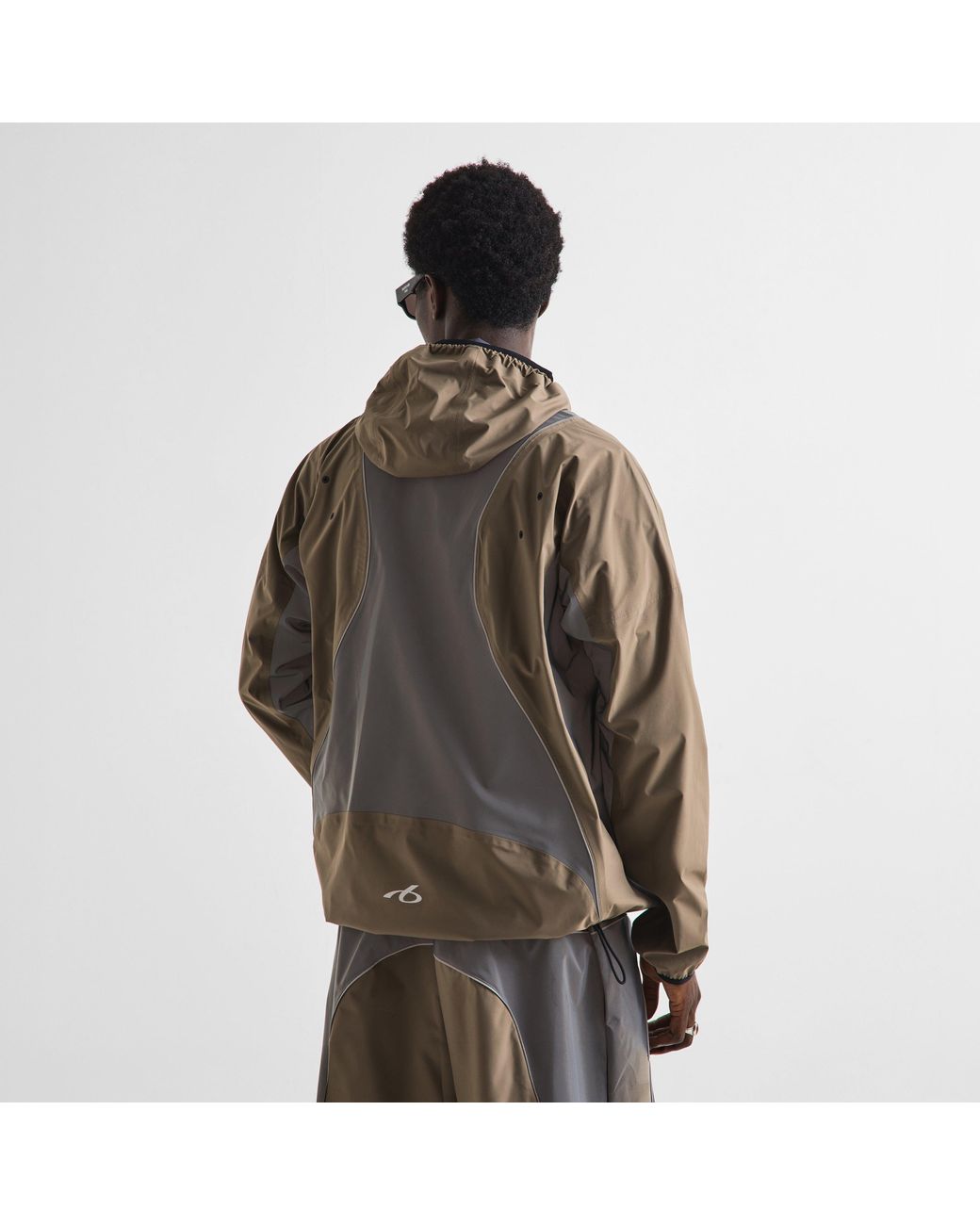 Balenciaga Green Hooded Tracksuit Top for men