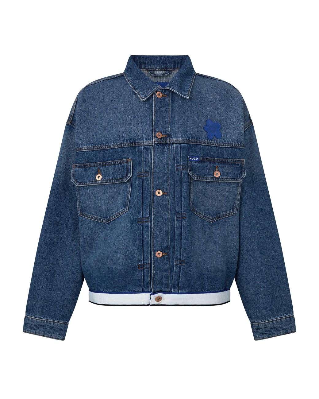 HUGO Blue Corso/Tape Denim Jacket for men