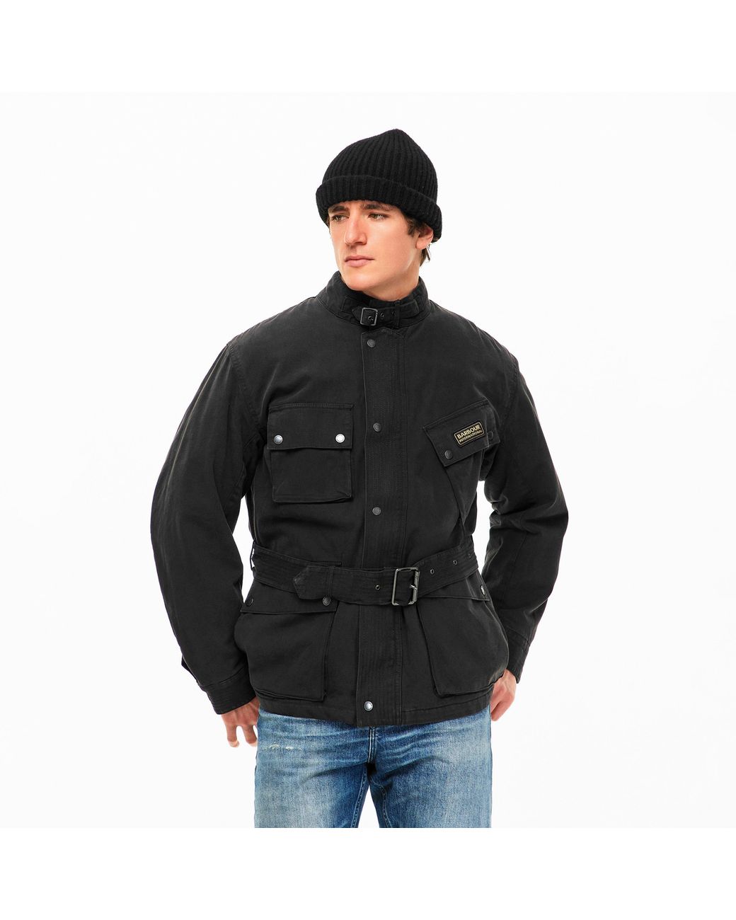 Barbour Blue B.Intl Washed Wax Jacket for men