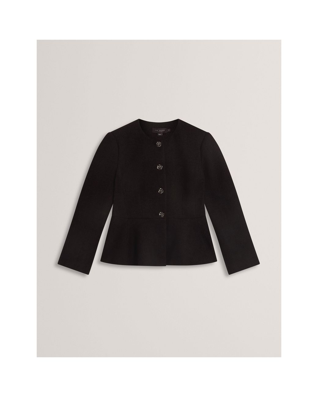 Ted Baker Black Ted Peplum Jacket Ld64