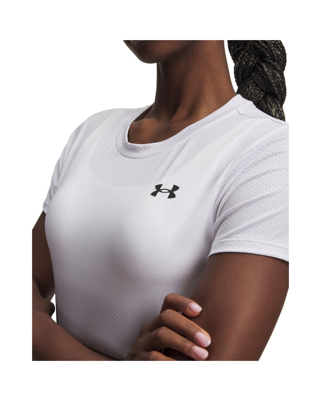 Under Armour White Tech Mesh Short Sleeve