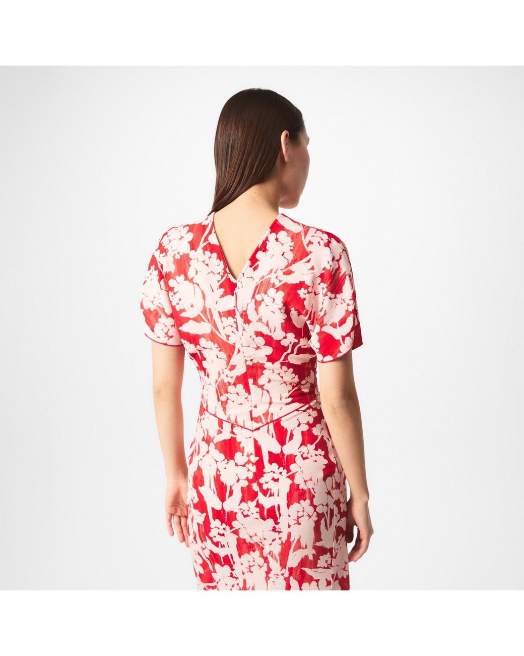Victoria Beckham Gathered Midi Dress