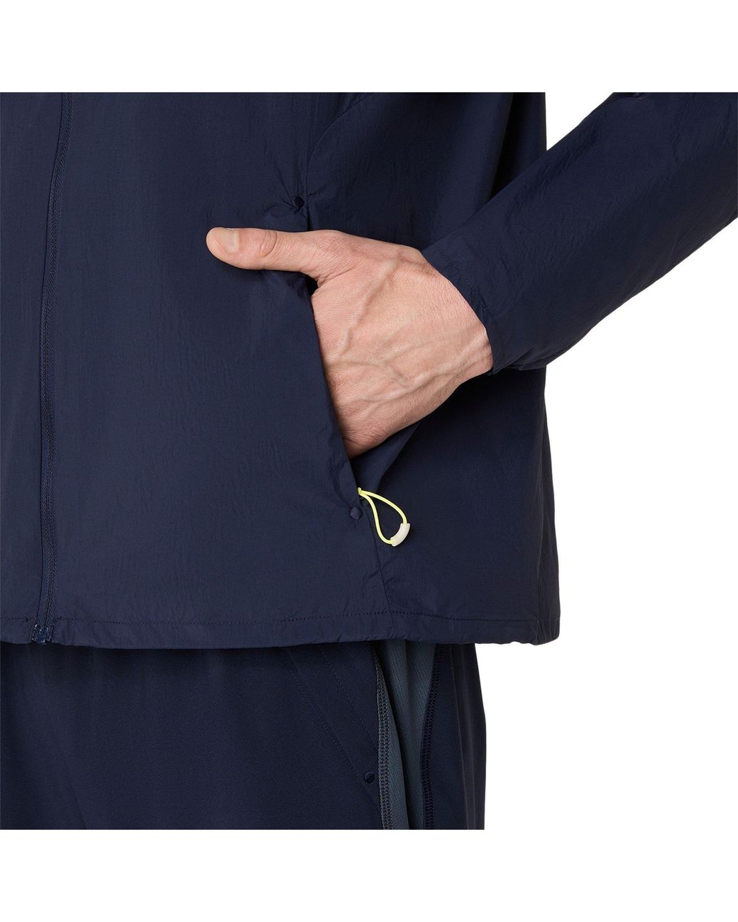 Asics Blue Road Packable Jacket Running for men