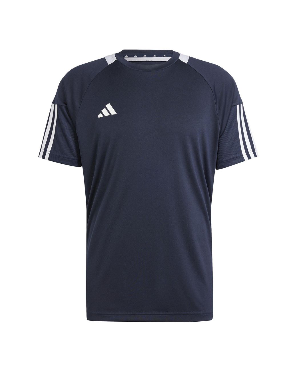 Adidas Blue Classic 3 Stripe Sereno T-Shirt for men