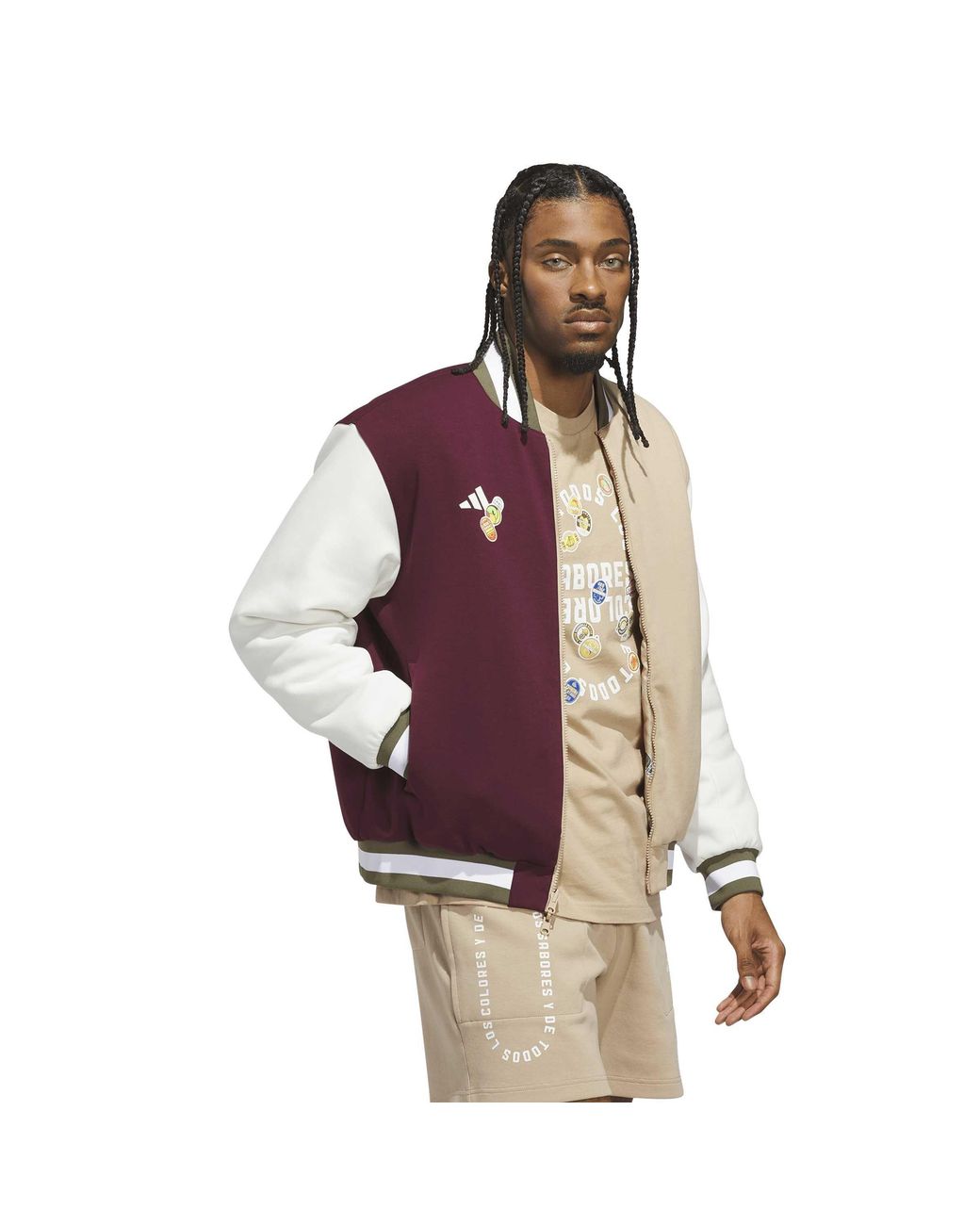 Adidas Brown Dugout Coaches Windbreaker for men