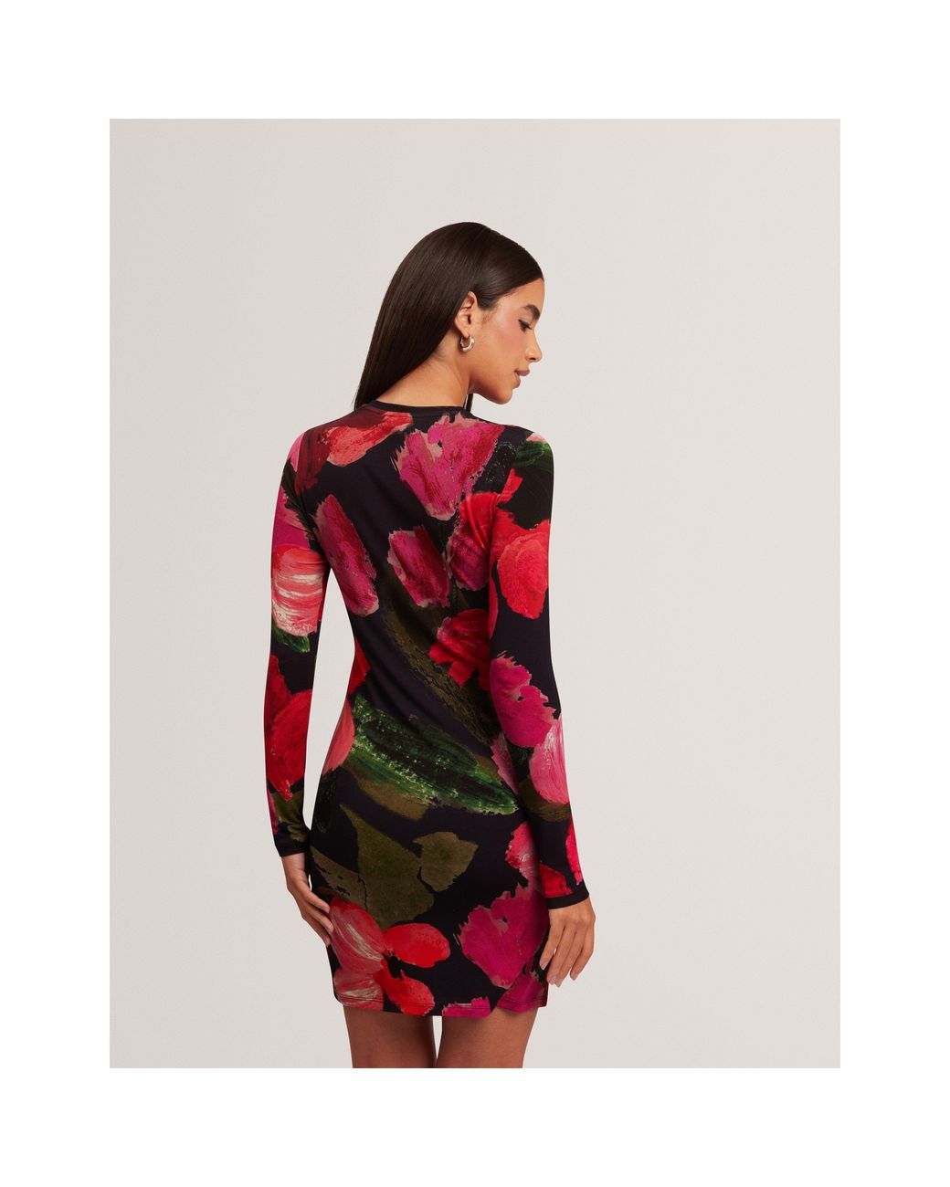 Ted Baker Red Ted Ls Mini Dress Ld71