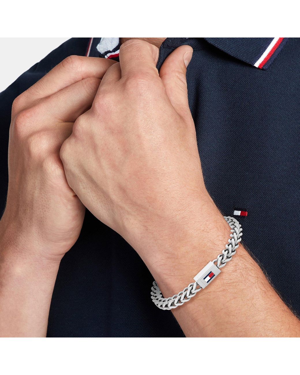 Tommy Hilfiger Metallic Chain Bracelet for men