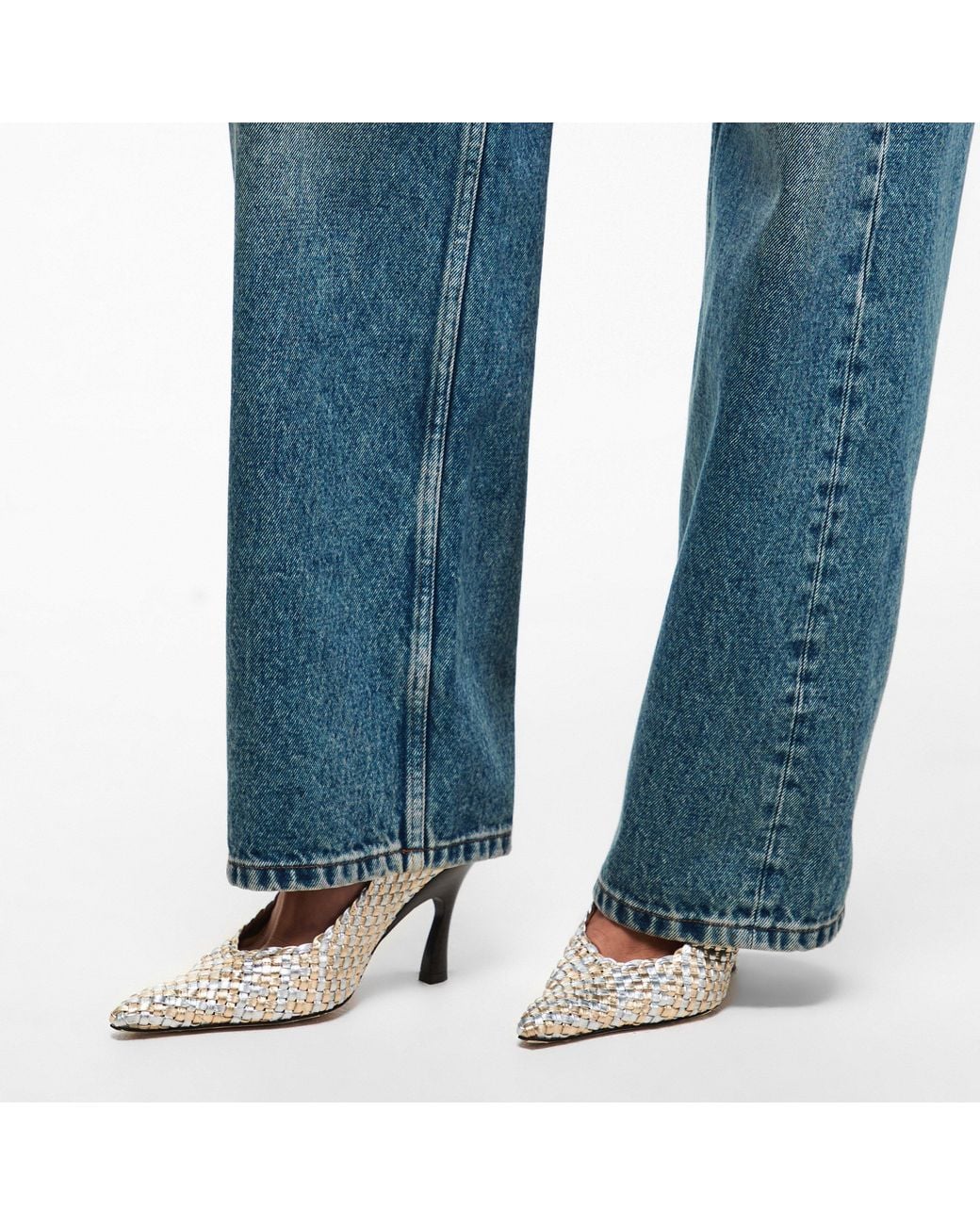 Stella McCartney Metallic Elsa Stiletto Court Shoes