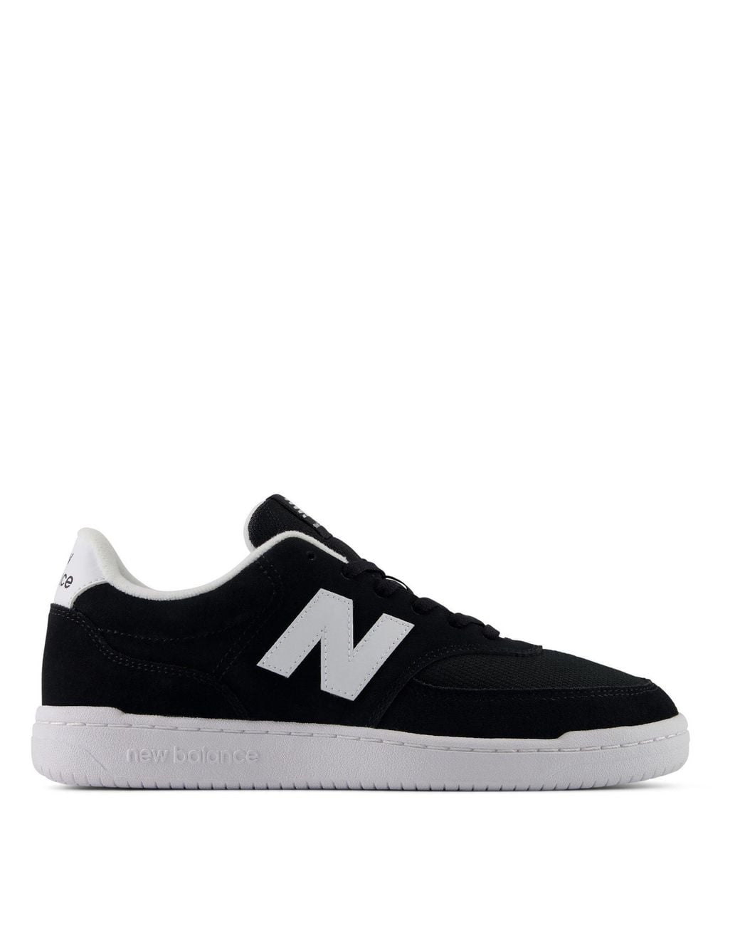 New Balance Black Bb80 Leather Low-Top Trainers for men