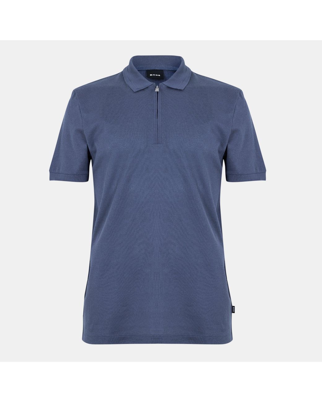 Boss Blue Paras Short Sleeve Modern Polo Shirt for men