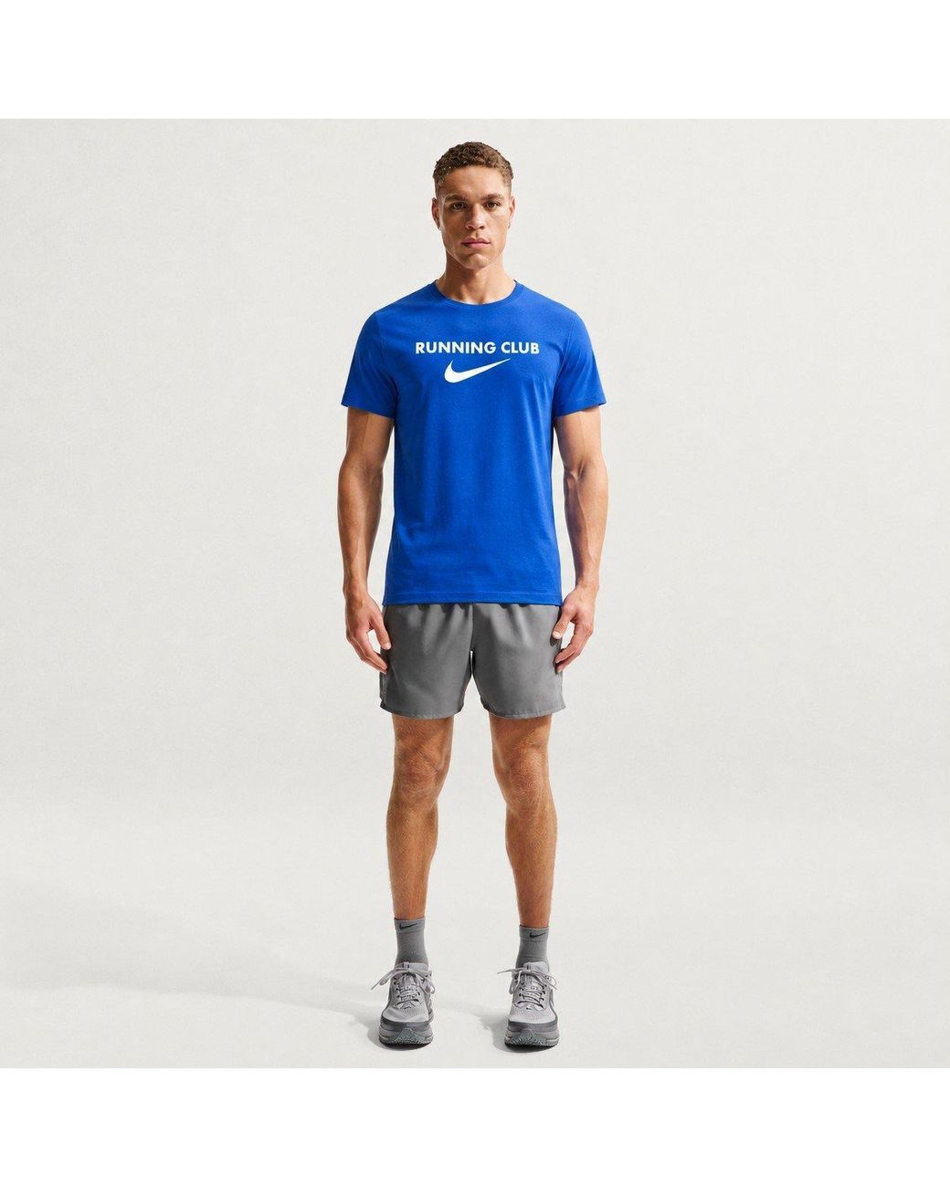 Nike Blue Running Club Printed T-Shirt By You for men