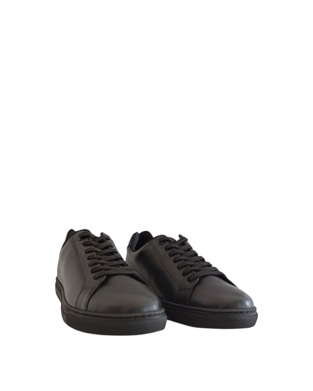 Pretty Green Black Latham Moc Toe Formal Shoes for men